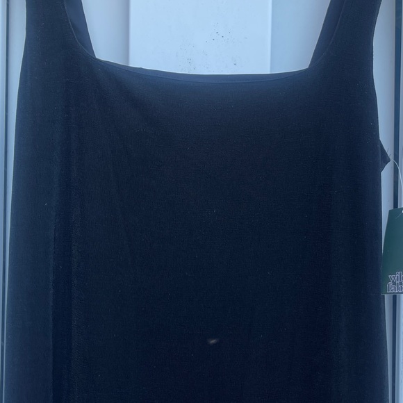 Wild Fable Women's Black Square Neck Jersey Knit Slip Dress - Picture 4 of 4